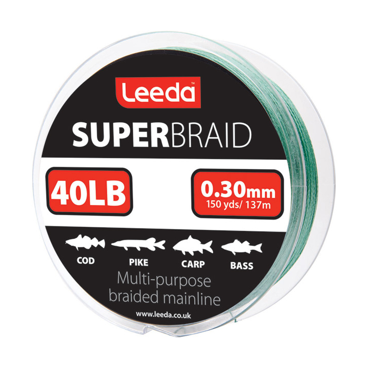 Leeda Super Braid Fishing Line - 150 Yard Spool