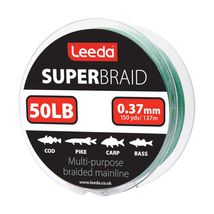 Leeda Super Braid Fishing Line - 150 Yard Spool