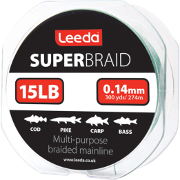 Leeda Super Braid Fishing Line - 300 Yard Spool