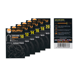 Guru Super MWG Eyed PTFE Coated Barbed Hooks