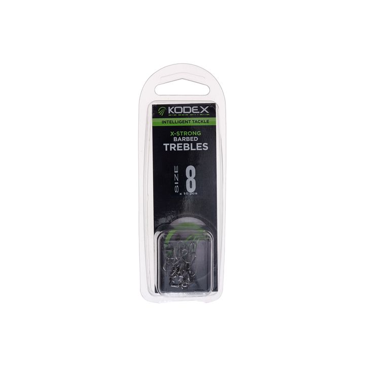 Kodex X-Strong Barbed Trebles 3 Sizes
