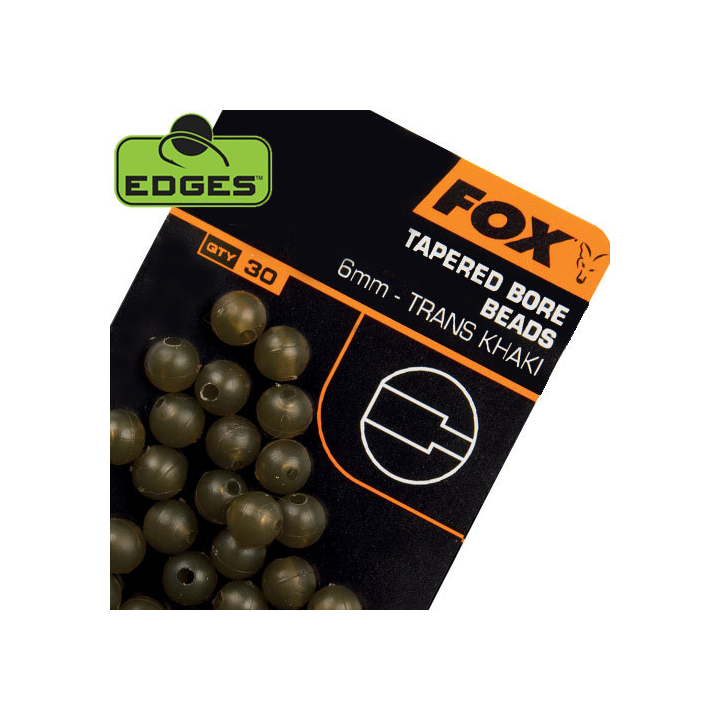 Fox Edges Tapered Bore Beads