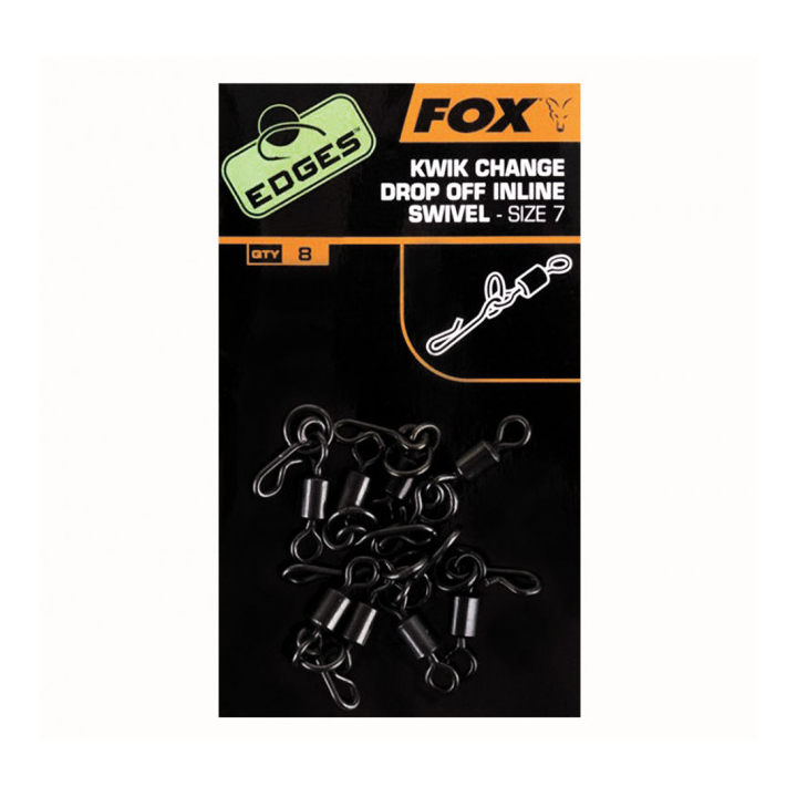Fox Edges Kwik Change Inline Swivels Size 7