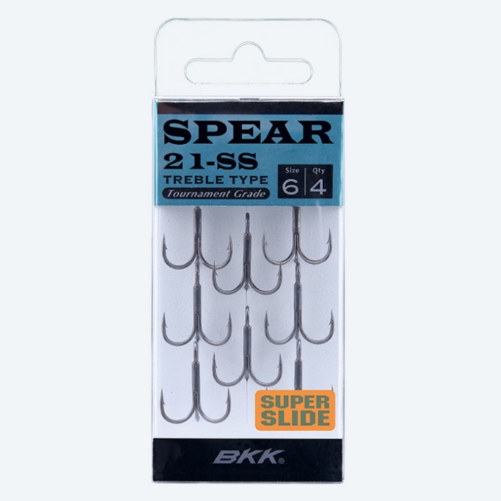 BKK Hooks Spear 21-SS Treble Hook Super Slide