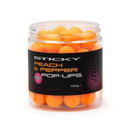 Sticky Baits Peach & Pepper Pop-ups - 12mm
