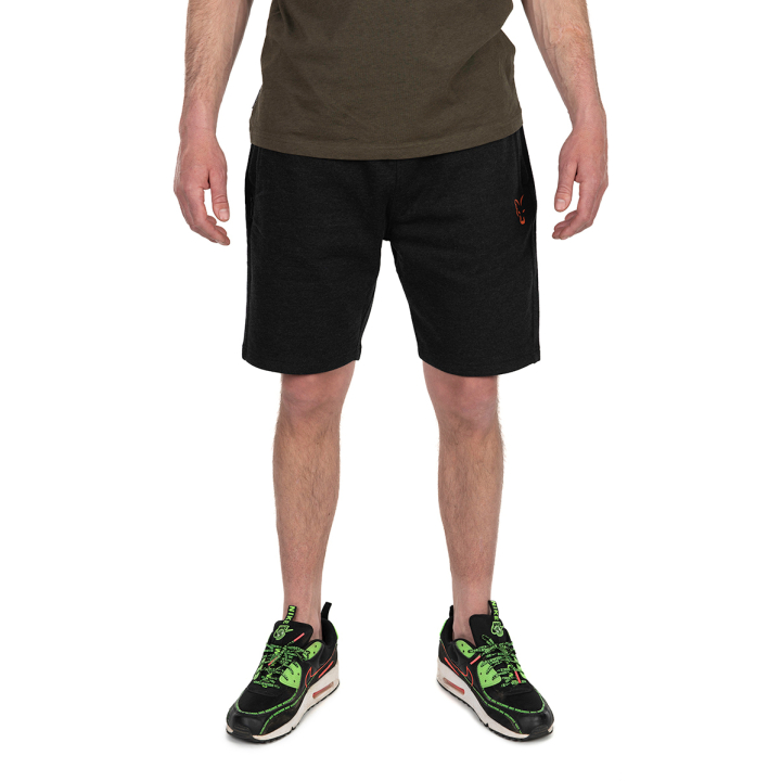 Fox Collection Black & Orange Lightweight Jogger Shorts New