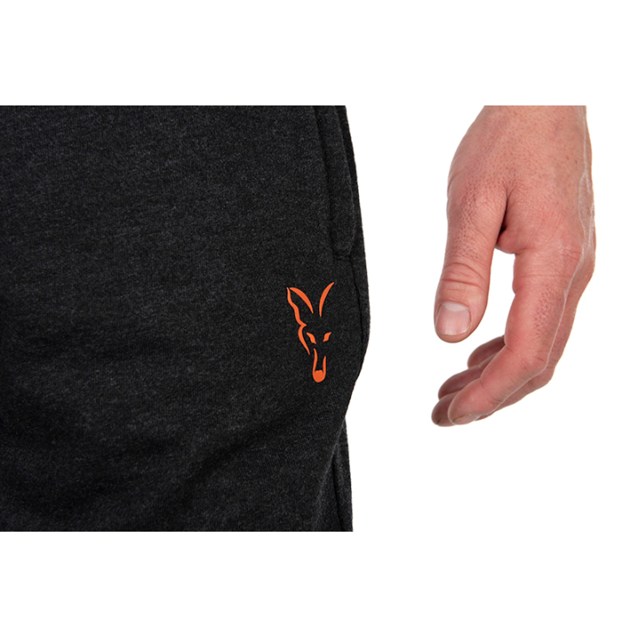 Fox Collection Black & Orange Lightweight Jogger Shorts New