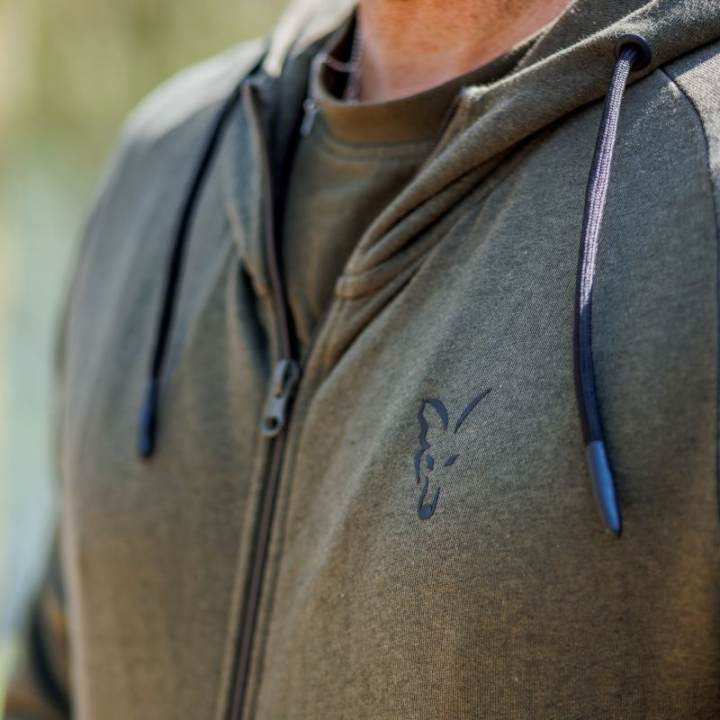 Fox Collection Lightweight Hoodie Green & Black