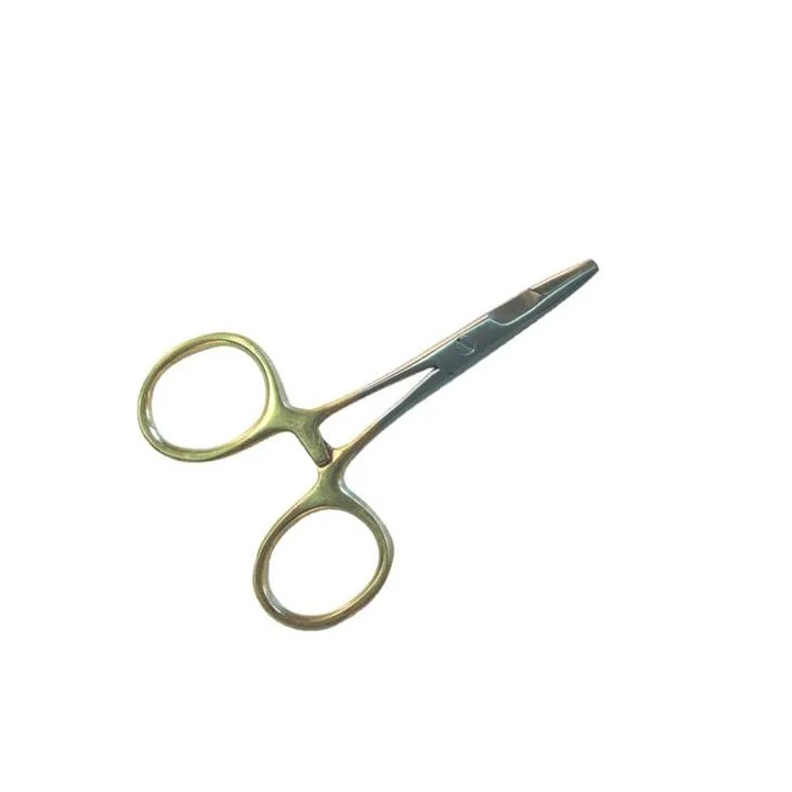 Allcock 4" Golden Handled Forceps - Straight