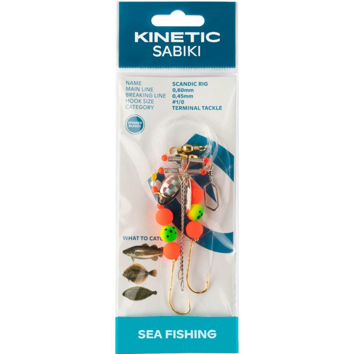 Kinetic Sabiki Scandic Rig Fire Tiger