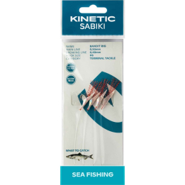 Kinetic Sabiki Bandit Rig 6 Cracked Ice Skin/Copper Flash