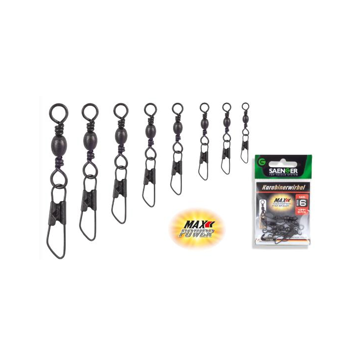 Saenger karabinerwirbel Max Power Swivel