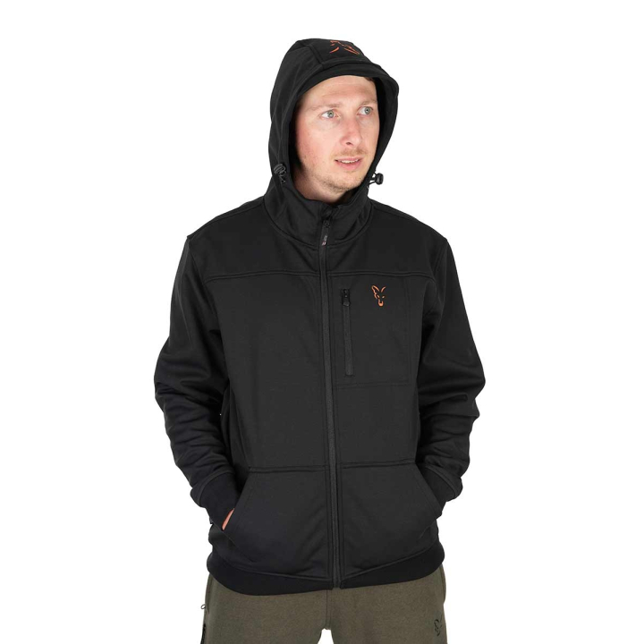 Fox Collection Soft Shell Jacket Black & Orange