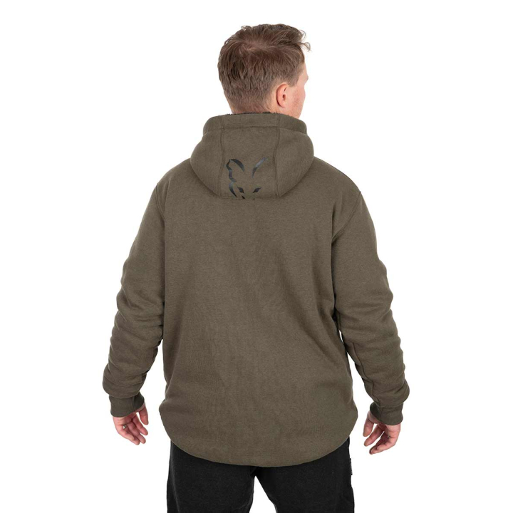 Fox Collection Sherpa Jacket Black & Green