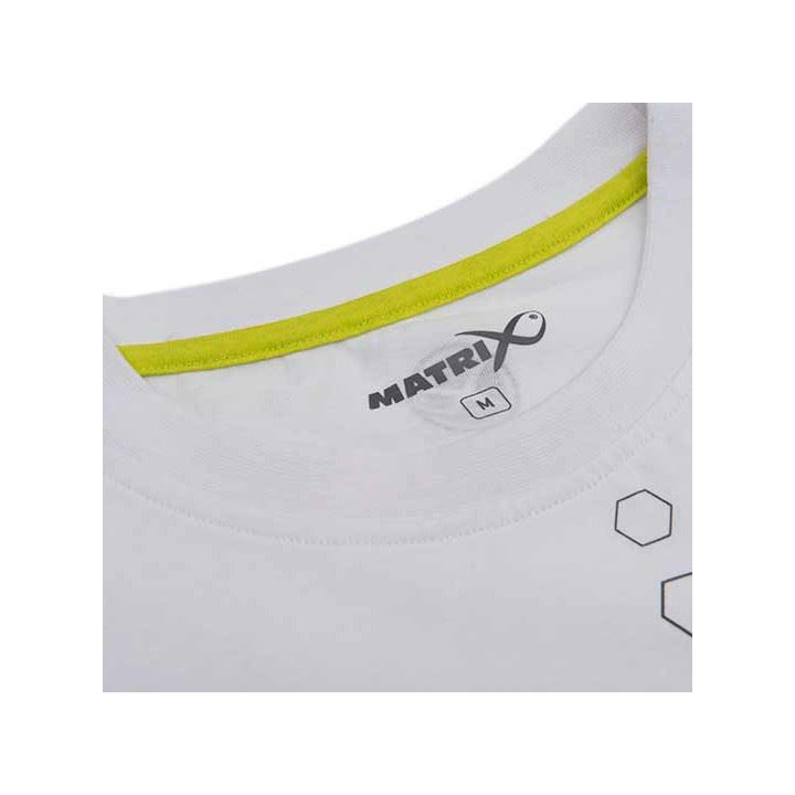 Matrix White Hex Print T-Shirt