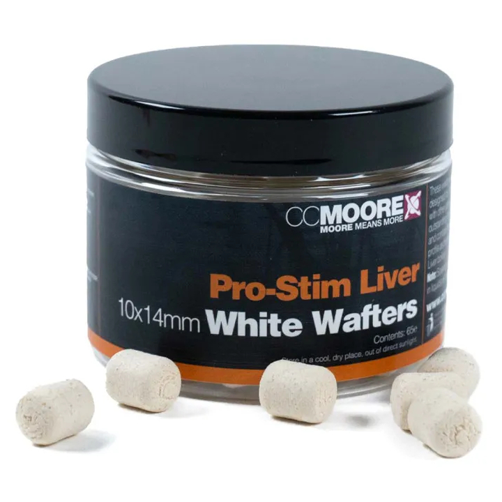 CC Moore Pro-Stim Liver White Dumbell Wafters 10x14mm