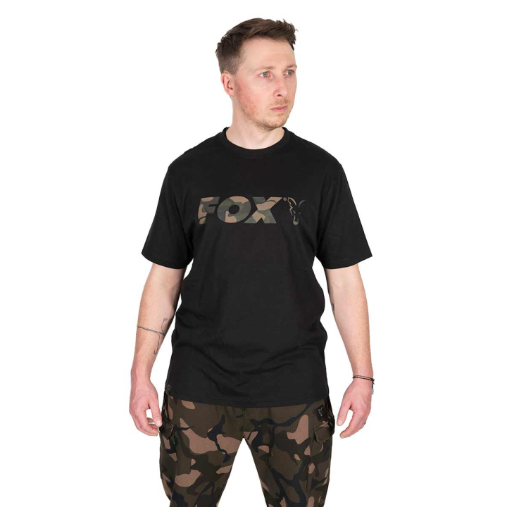 Fox Camo Logo Black T-Shirt