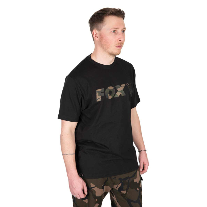 Fox Camo Logo Black T-Shirt