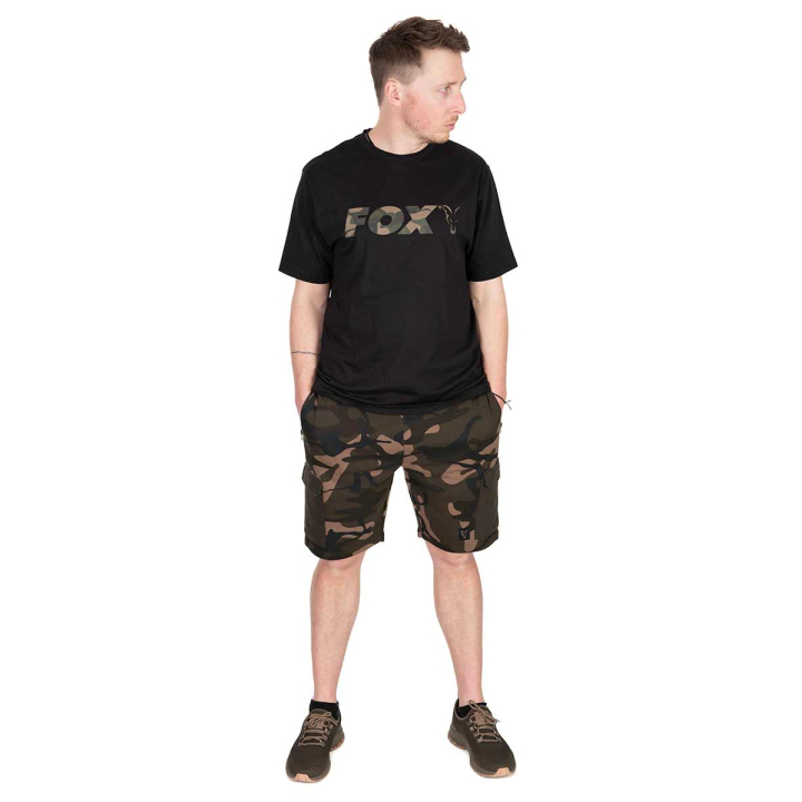 Fox Camo Logo Black T-Shirt
