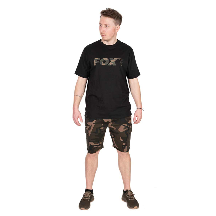 Fox Camo Logo Black T-Shirt