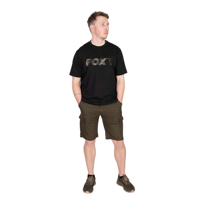 Fox Camo Logo Black T-Shirt
