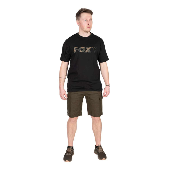 Fox Camo Logo Black T-Shirt