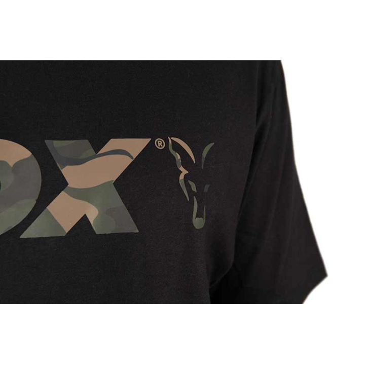 Fox Camo Logo Black T-Shirt