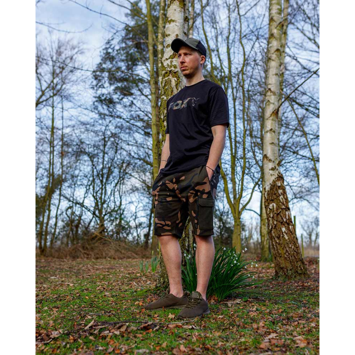 Fox Camo Logo Black T-Shirt