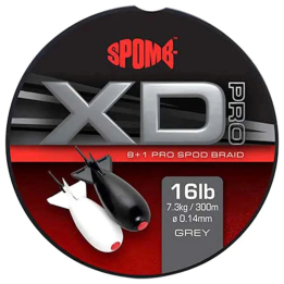 Fox Spomb - XD Pro Braid Grey 0.14mm - 16lbs