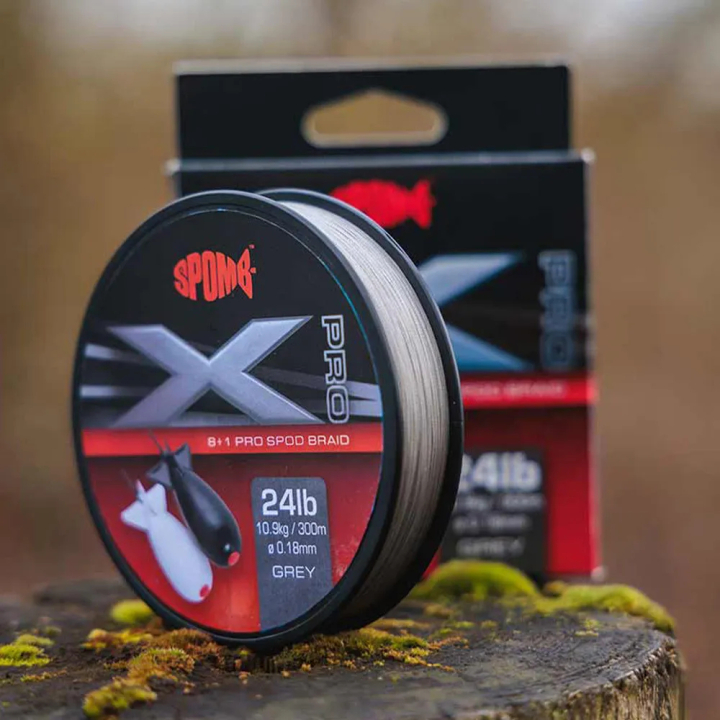 Fox Spomb - X Pro Braid Grey 0.18mm - 24lbs