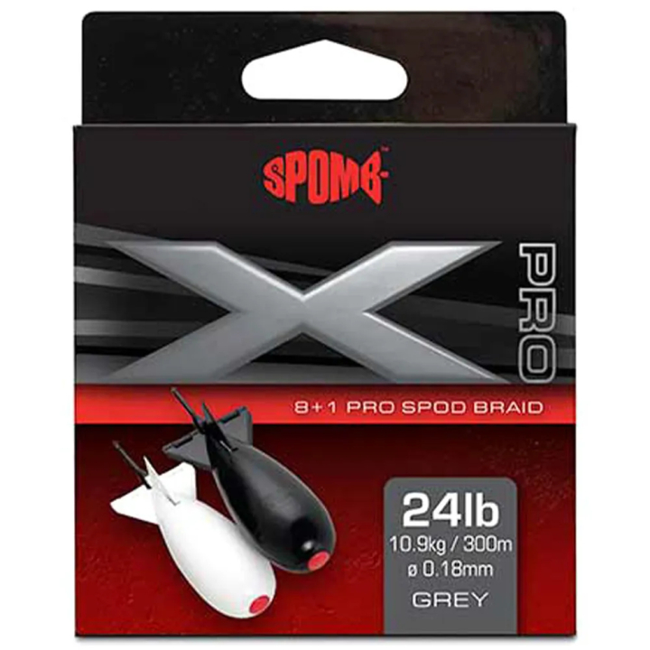 Fox Spomb - X Pro Braid Grey 0.18mm - 24lbs