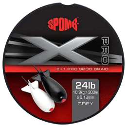 Fox Spomb - X Pro Braid Grey 0.18mm - 24lbs