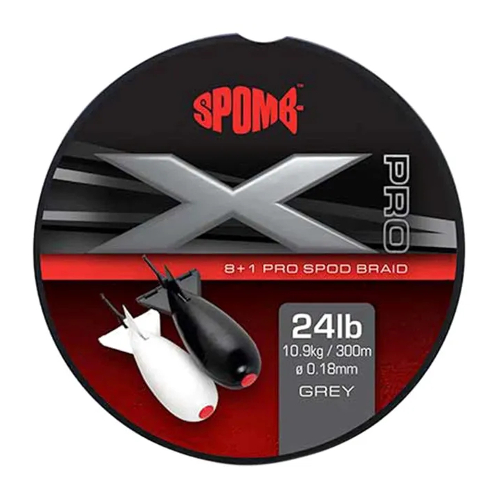 Fox Spomb - X Pro Braid Grey 0.18mm - 24lbs