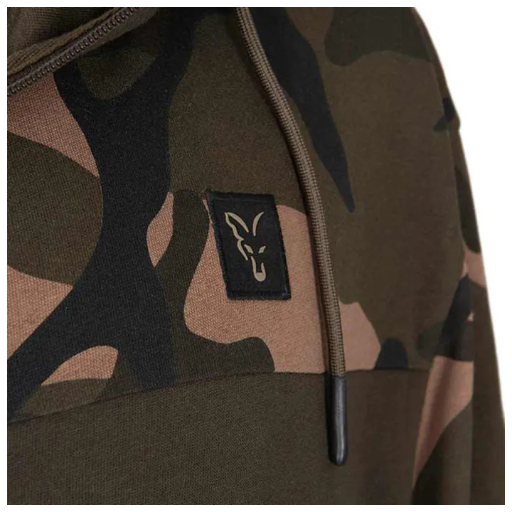 Fox Lightweight Khaki & Camo Split Zip Hoodie