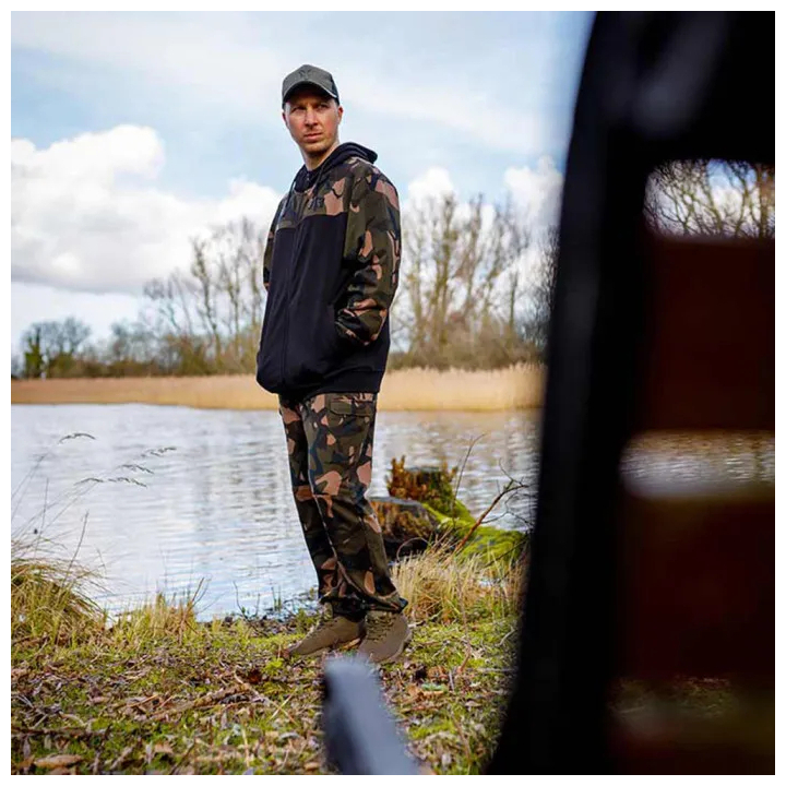Fox Camo Logo Lightweight Split Zip Hoodie