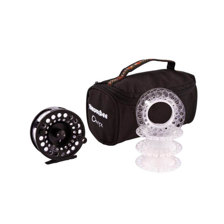 Snowbee Onyx Cassette Black Fly Reel + 3 Spools