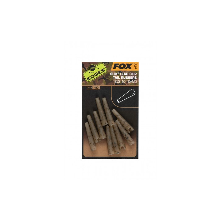 Fox Edges Camo Slik Lead Clip Tail Rubber - Size 10