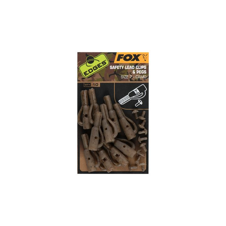 Fox Edges Safety Lead Clips & Pegs Size 7