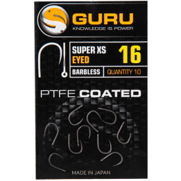 Guru Super XS Eyed Barbless Hooks