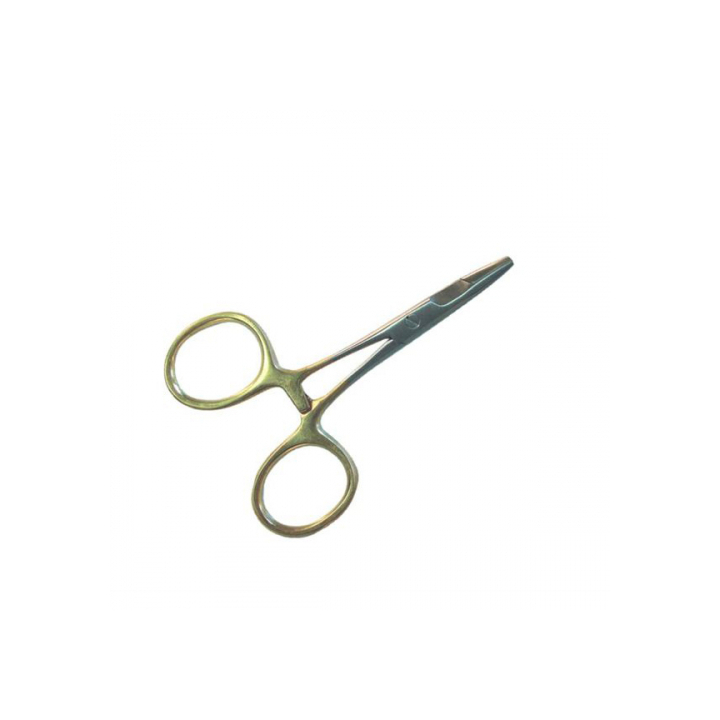 Dennett Forceps Gold Straight 4'