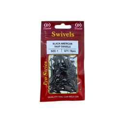 Dennett Black American Snap Swivels