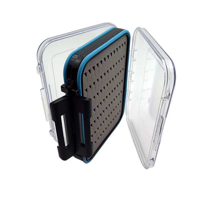 Dennett Clear Double Fly Box Tri Cut Foam (182 Flies)