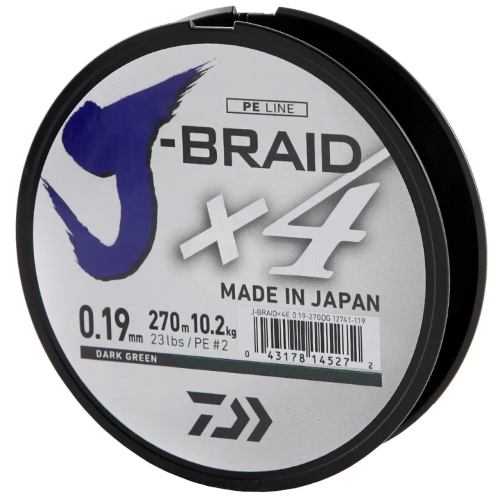 Daiwa J-Braid X4 Dark Green