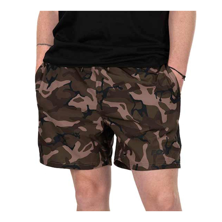 Fox Camo Logo Black Swim Shorts