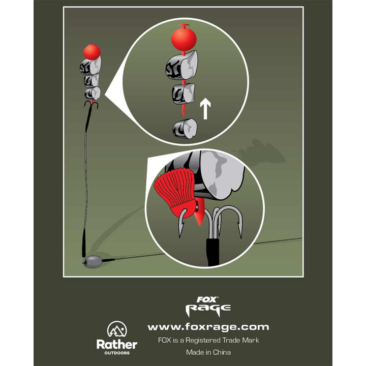 Fox Rage Predator Deadbait Kebab Kit Red