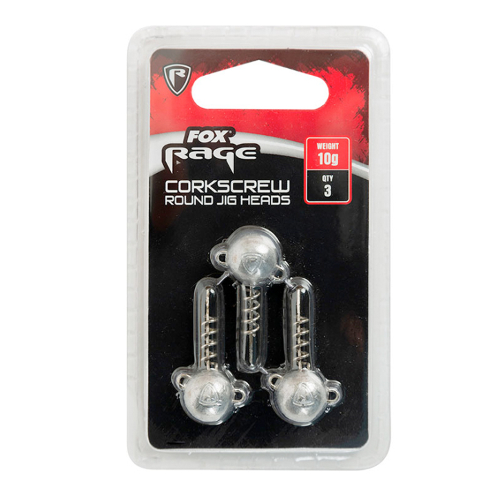 Fox Rage Corkscrew Round Jig Head