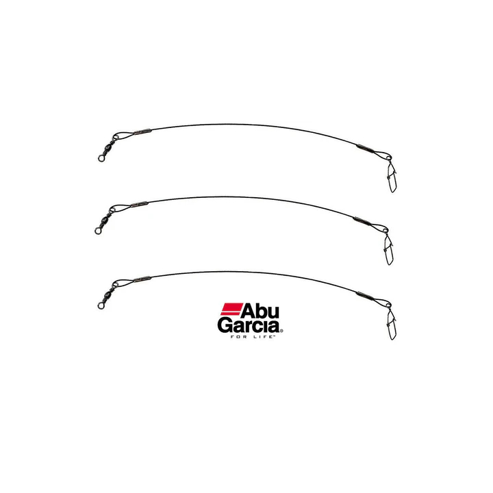 Abu Garcia Black Nylon Coated Wire Trace Leaders 15CM