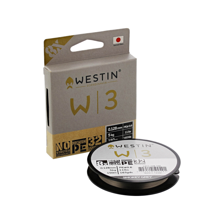 Westin W3 8 Braid 150m Smokey Grey Braided Line
