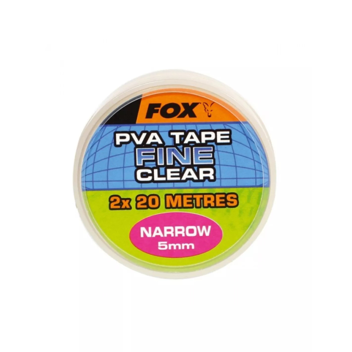 Fox PVA Tape Fine Clear 2x 20m Narrow 5mm