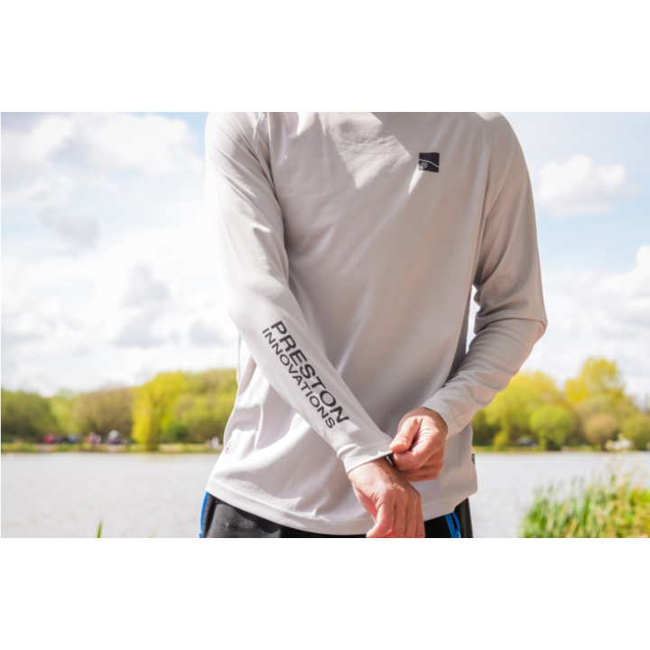 Preston Innovations Grey Performance Sun Shirt UPF40